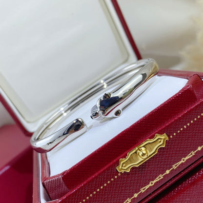 [Vellora Opalyn]PANTHERE SILVER OPEN BRACELET