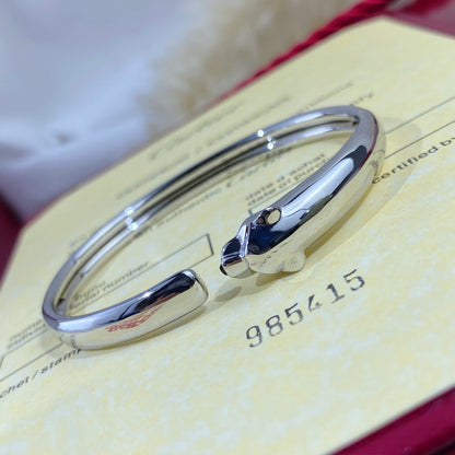 [Vellora Opalyn]PANTHERE SILVER OPEN BRACELET