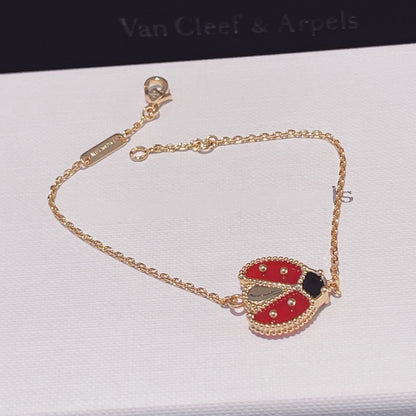 [Vellora Opalyn]LUCKY SPRING 1 MOTIF PINK GOLD BRACELET