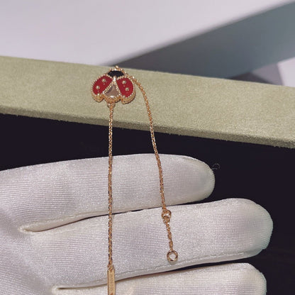 [Vellora Opalyn]LUCKY SPRING 1 MOTIF PINK GOLD BRACELET