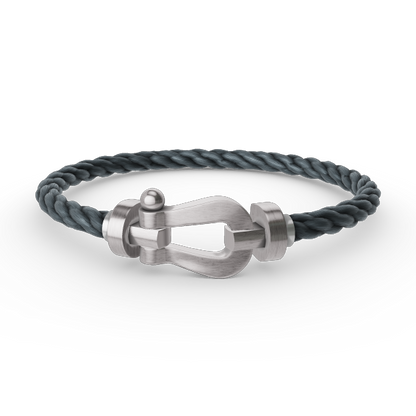 [Vellora Opalyn]FORCE LARGE HORSESHOE NO DIAMOND BRACELET SILVER