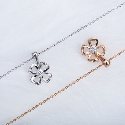 [Vellora Opalyn]FIOREVER NECKLACE DIAMOND CENTER