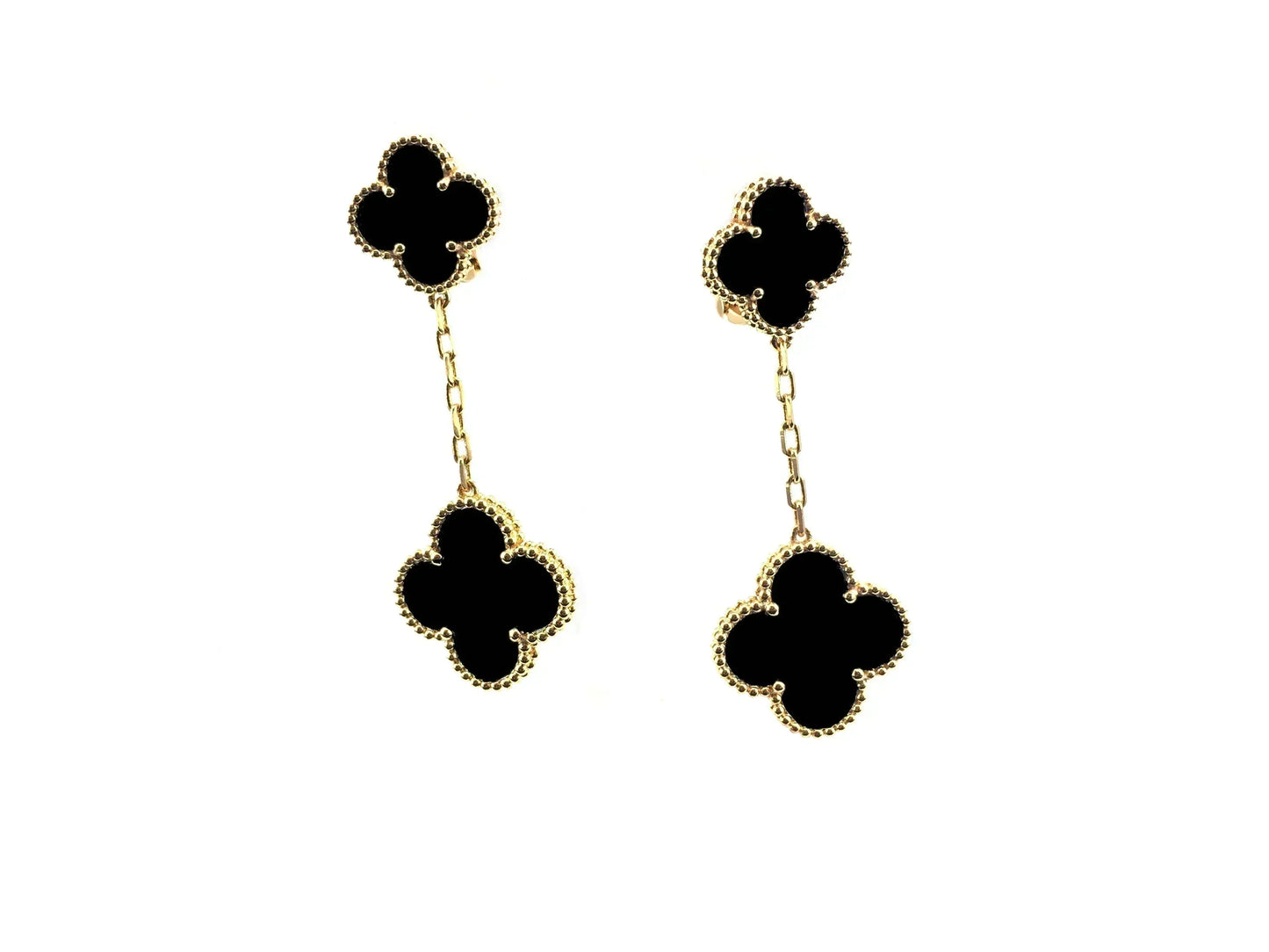 [Vellora Opalyn]CLOVER 2 MOTIFS  EARRINGS (MULTIPLE CHOICESC