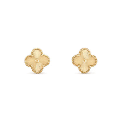 [Vellora Opalyn]CLOVER MEDIUM 1 MOTIFS LASER EARRINGS