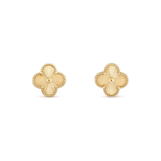 [Vellora Opalyn]CLOVER MEDIUM 1 MOTIFS LASER EARRINGS