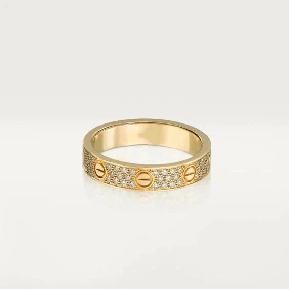 [Vellora Opalyn]LOVE RING 3.6MM DIAMOND PAVED