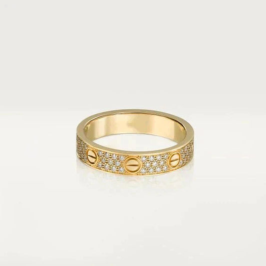 [Vellora Opalyn]LOVE RING 3.6MM DIAMOND PAVED