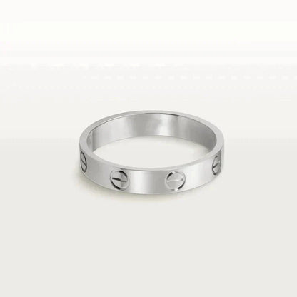 [Vellora Opalyn]LOVE RING 4MM 1 DIAMOND SILVER