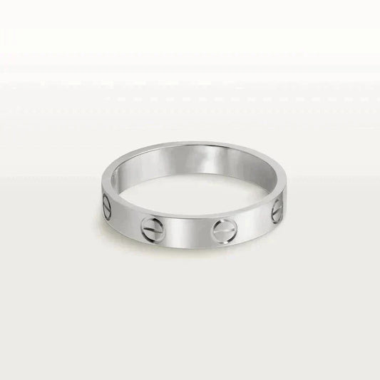 [Vellora Opalyn]LOVE RING 4MM 1 DIAMOND SILVER
