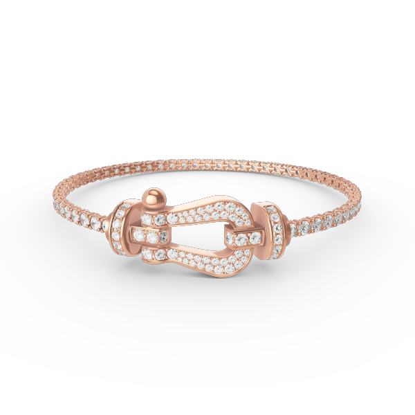 [Vellora Opalyn]FORCE  LARGE HORSESHOE FULL DIAMOND TENNIS BRACELET