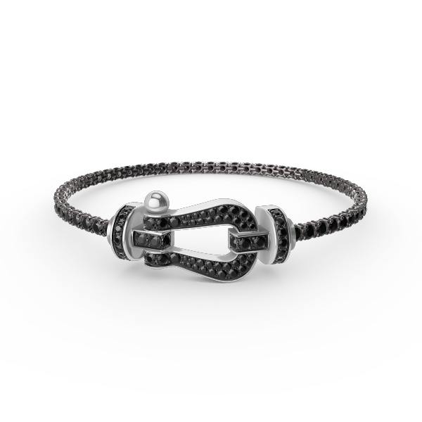 [Vellora Opalyn]FORCE  LARGE HORSESHOE FULL DIAMOND TENNIS BRACELET