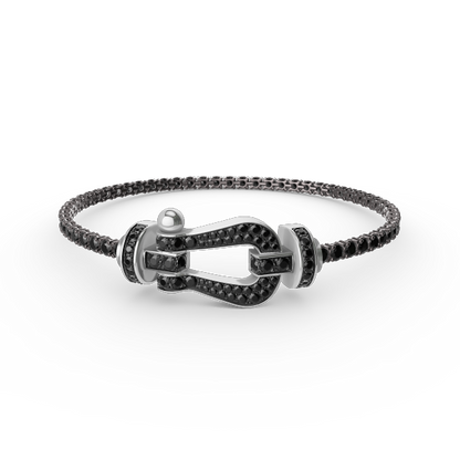 [Vellora Opalyn]FORCE  LARGE HORSESHOE FULL DIAMOND TENNIS BRACELET